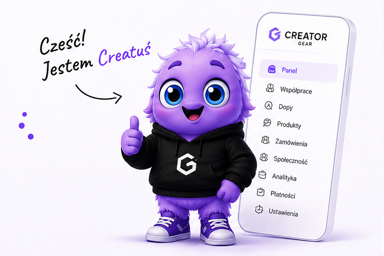 Creatuś — maskotka CreatorGear